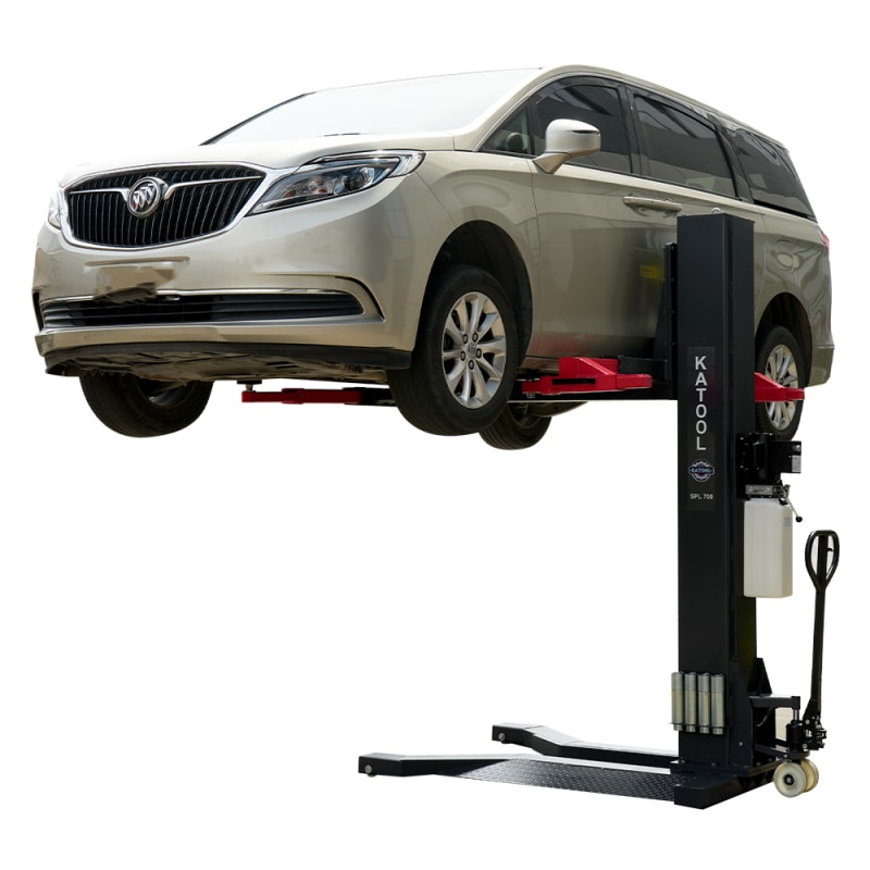 Katool KT-SPL700 7,000lbs Single Post Lift product view Katool KT-SPL700 7,000lbs Single Post Lift product view